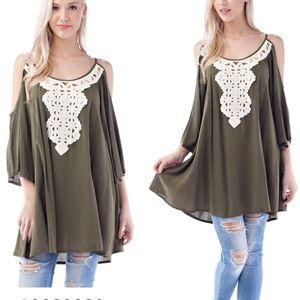 Crochet on Olive Rayon Cover